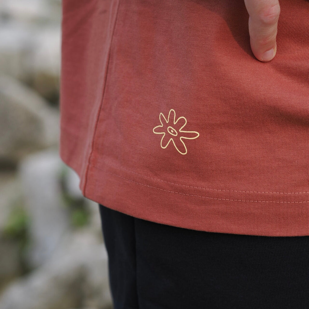longsleeve ceglasty